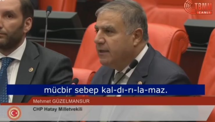 GÜZELMANSUR MECLİSTE HATAY ESNAFININ SESİ OLDU!